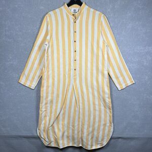 Attersee Midi Maxi Dress Woven Herringbone The New Caftan Cypress Yellow Size 2